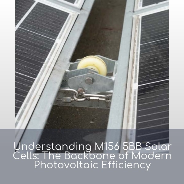 Understanding M156 5BB Solar Cells: The Backbone of Modern Photovoltaic Efficiency
